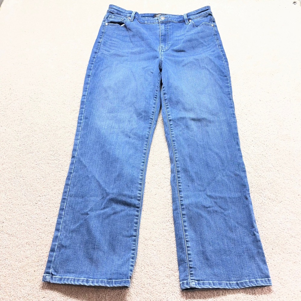 Buffalo David Bitton Alyssa Jeans Womens 14/34 High Rise Straight Leg Stretch